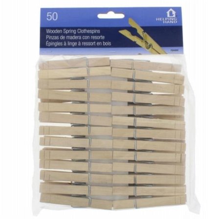 FAUCET QUEENS Faucet Queens 272352 Wooden Spring Clothespins - Pack of 50 272352